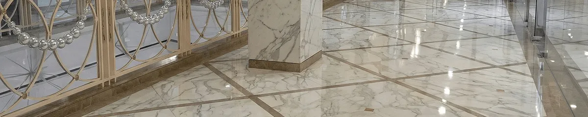 Beautiful marble floor professionally installed in Dover, DE